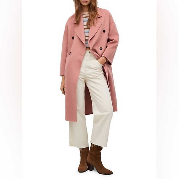 SOLD Pink wool coat - Mango - Picture 4 of 12